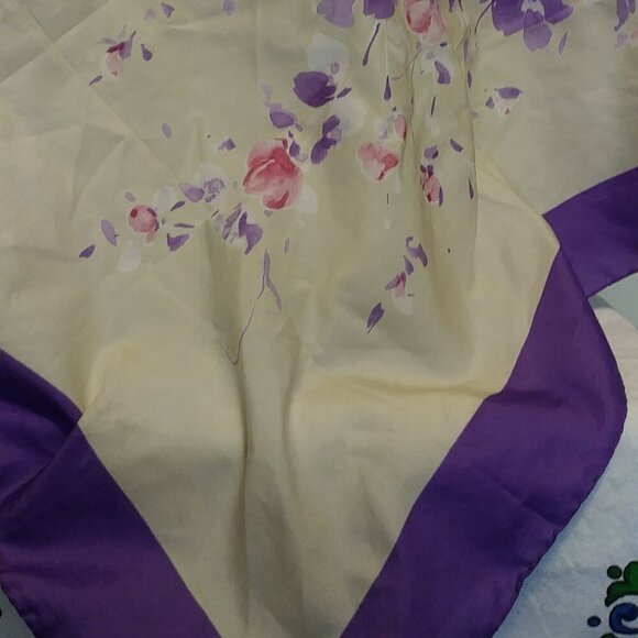 Vintage Ludovisi Roma Scarf  Floral Silk Elegance  Italian Retro Glam 🧣🇮🇹 - Picture 8 of 9